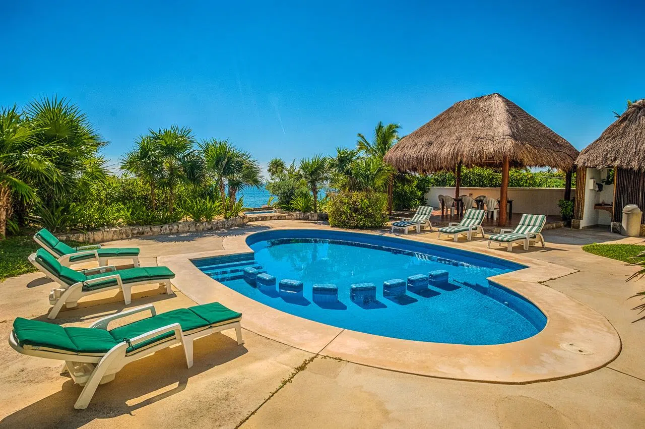 Sunshine and loungers