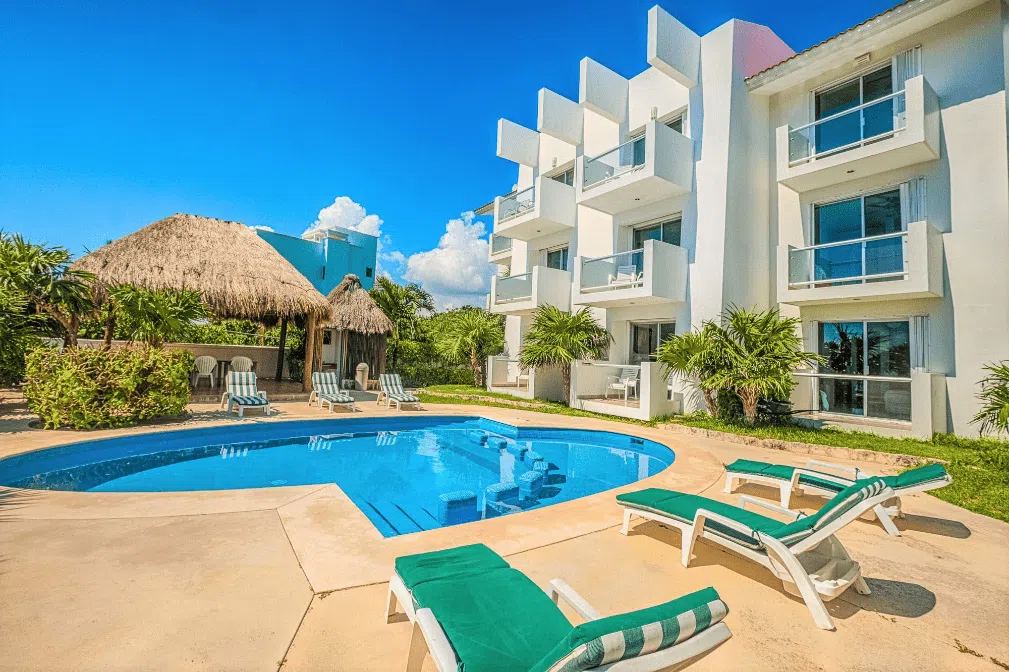 Pool and garden view