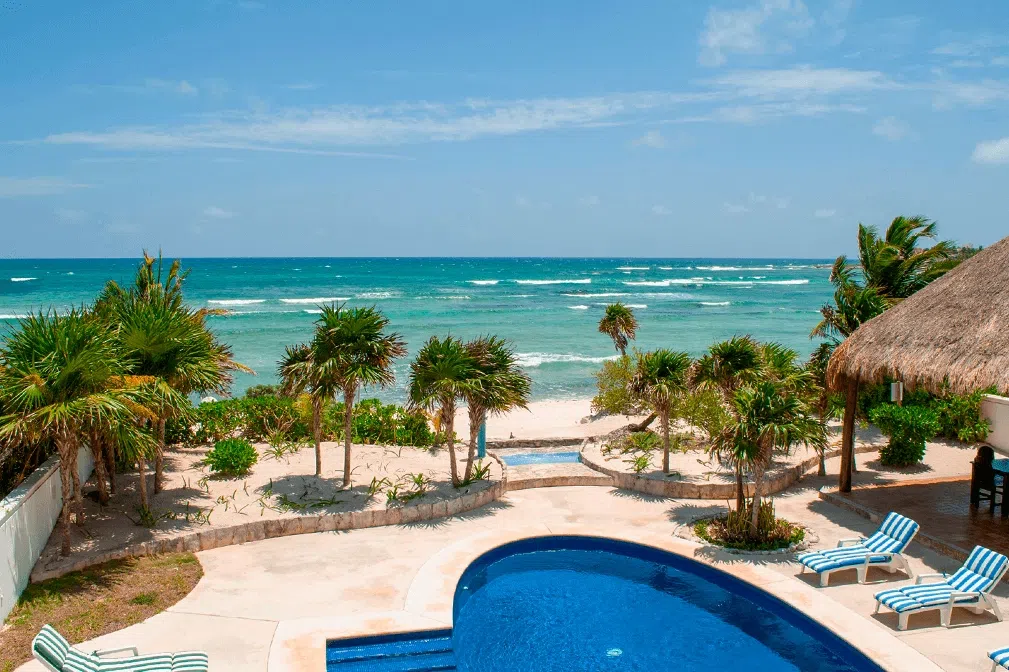 Beach and pool